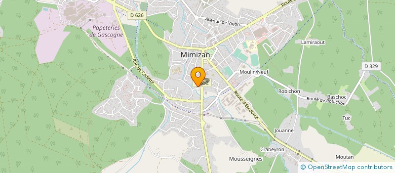 localisation de l'entreprise MONSIEUR ERIC ESCOUTELOUP  MIMIZAN