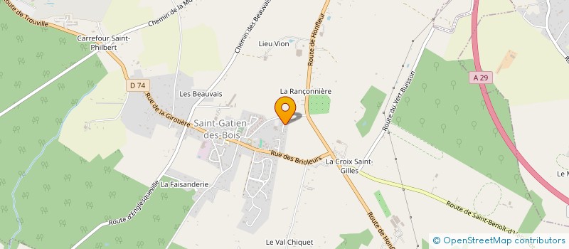 localisation de l'entreprise MONSIEUR ERIC ESNAULT  SAINT-GATIEN-DES-BOIS