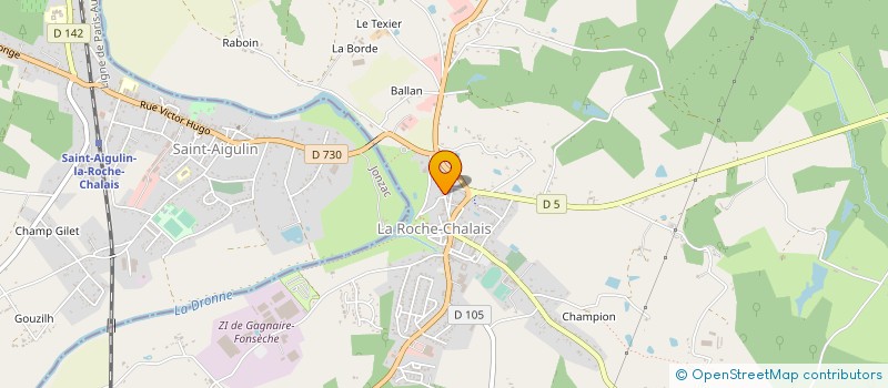 localisation de l'entreprise MONSIEUR ERIC ESPAGNET à LA ROCHE-CHALAIS