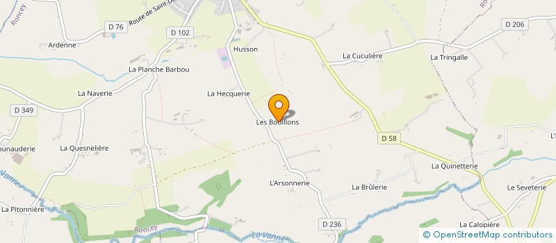 localisation de l'entreprise MONSIEUR ERIC EUDES à RONCEY
