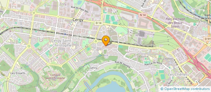 localisation de l'entreprise MONSIEUR ERIC EUSTACHE COIQUE  CERGY