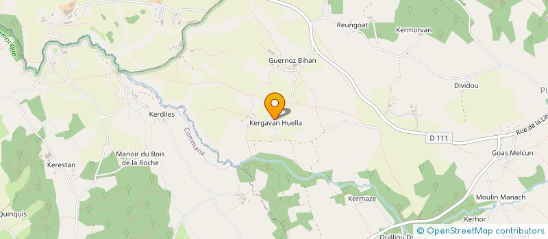 localisation de l'entreprise MONSIEUR ERIC EUZEN  PLOUNEOUR-MENEZ