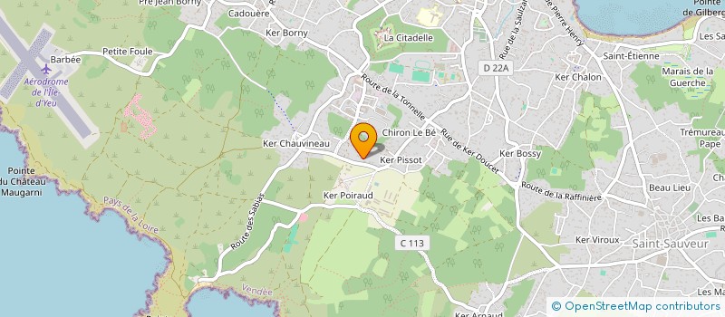 localisation de l'entreprise MONSIEUR ERIC EVENAS  L'ILE-D'YEU