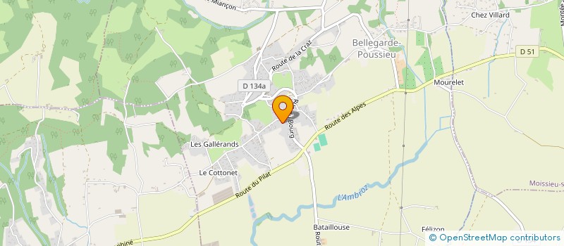 localisation de l'entreprise MONSIEUR ERIC EYMONOT  BELLEGARDE-POUSSIEU