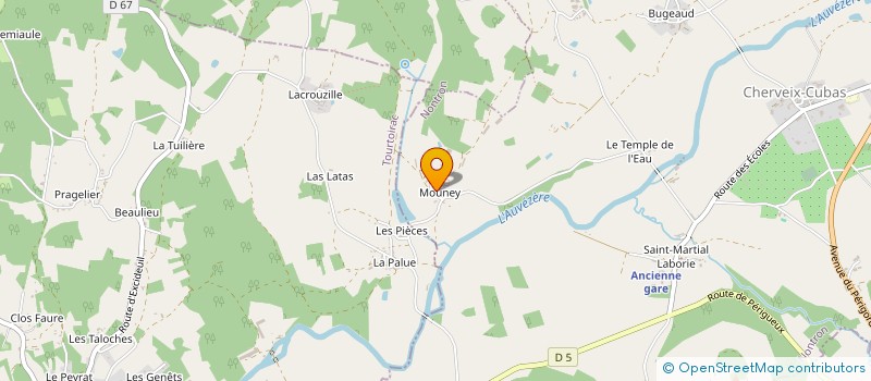 localisation de l'entreprise MONSIEUR ERIC EYSSARTIER  CHERVEIX-CUBAS