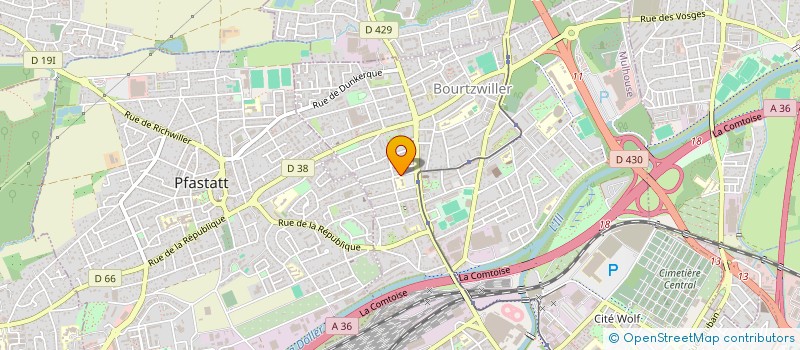 localisation de l'entreprise MONSIEUR ERIC FAIDHERBE  MULHOUSE