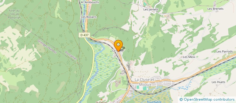 localisation de l'entreprise MONSIEUR ERIC FAIVRE  LA CLUSE-ET-MIJOUX