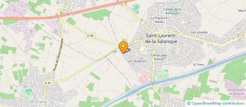 localisation de l'entreprise MONSIEUR ERIC FAIVRE  SAINT-LAURENT-DE-LA-SALANQUE