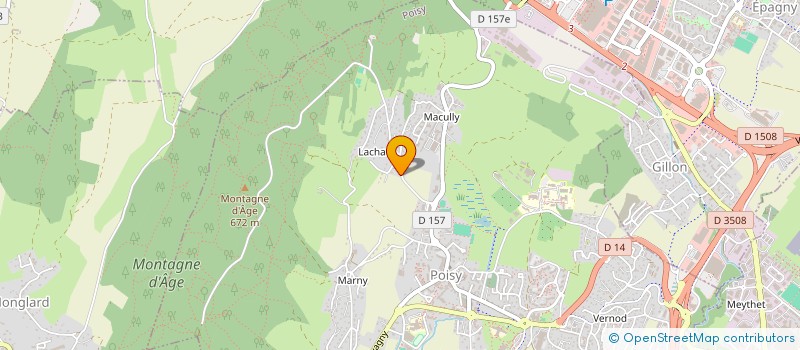 localisation de l'entreprise MONSIEUR ERIC FALAPPI  POISY