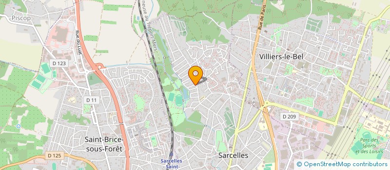 localisation de l'entreprise MONSIEUR ERIC FANEUIL à SARCELLES