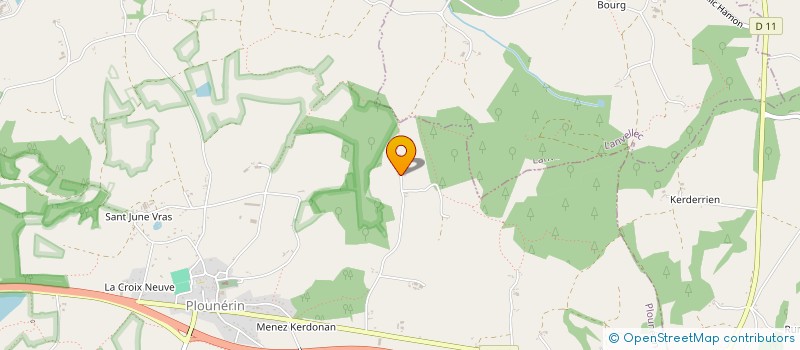 localisation de l'entreprise MONSIEUR ERIC FAOUR  PLOUNERIN