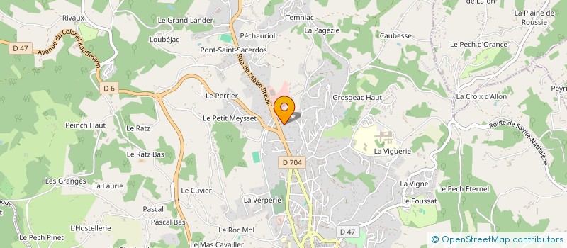 localisation de l'entreprise MONSIEUR ERIC FAUGERE à SARLAT-LA-CANEDA