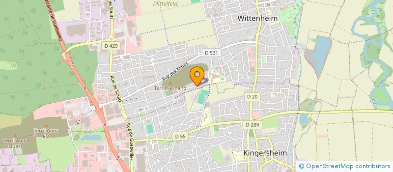 localisation de l'entreprise MONSIEUR ERIC FAULA  WITTENHEIM