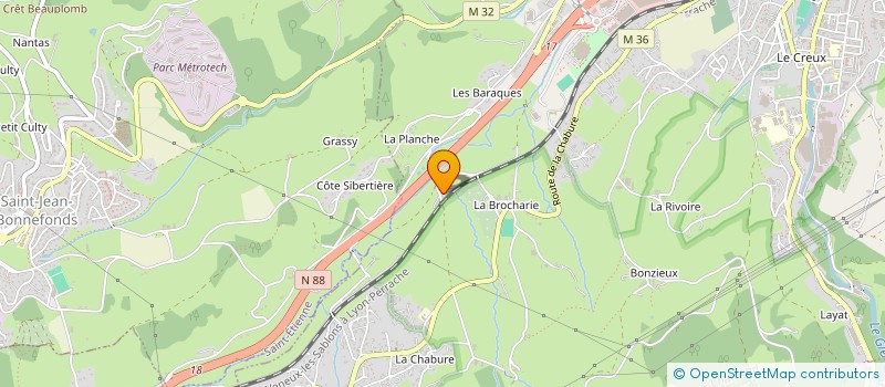 localisation de l'entreprise MONSIEUR ERIC FAURE  SAINT-CHAMOND