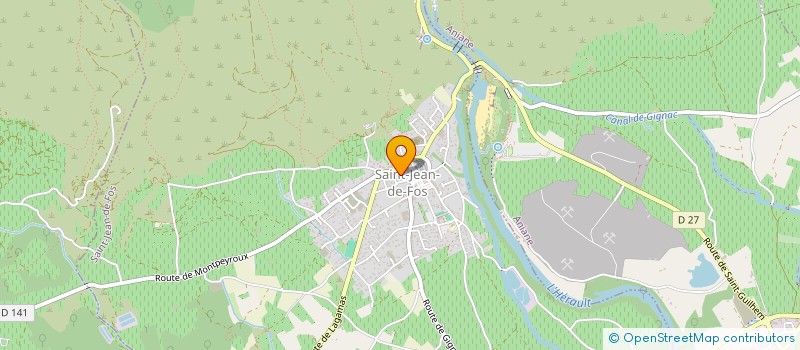 localisation de l'entreprise MONSIEUR ERIC FAURE  SAINT-JEAN-DE-FOS