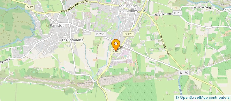 localisation de l'entreprise MONSIEUR ERIC FAVIER  MAUSSANE-LES-ALPILLES