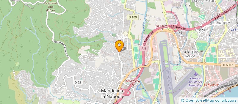 localisation de l'entreprise MONSIEUR ERIC FAVRY  MANDELIEU-LA-NAPOULE