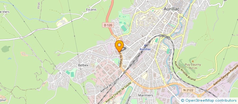 localisation de l'entreprise MONSIEUR ERIC FELGINES à AURILLAC