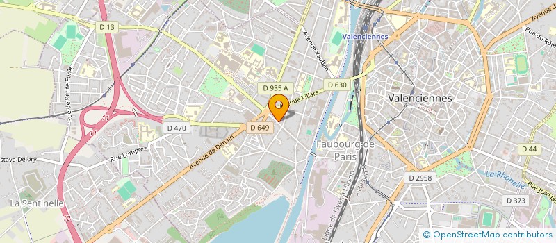 localisation de l'entreprise MONSIEUR ERIC FENEZ à VALENCIENNES