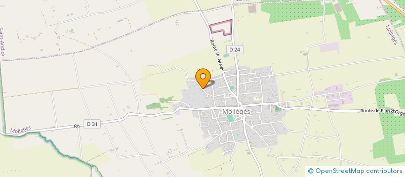 localisation de l'entreprise MONSIEUR ERIC FERAUD  MOLLEGES