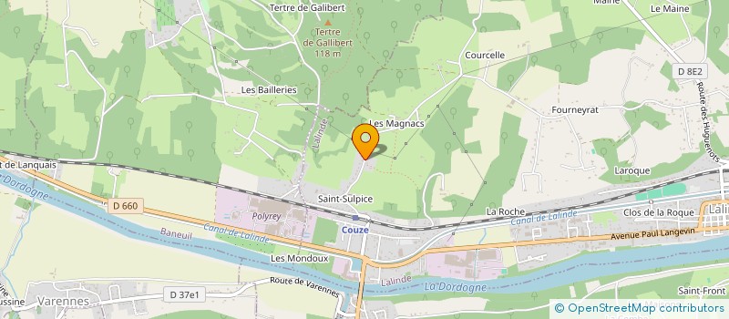 localisation de l'entreprise MONSIEUR ERIC FERET  VERDON