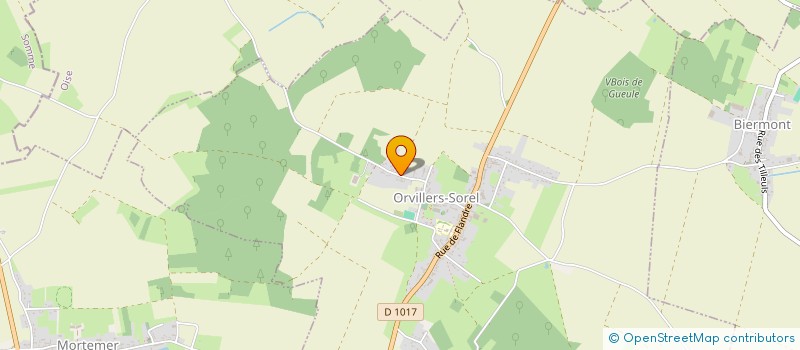 localisation de l'entreprise MONSIEUR ERIC FERNANDES  ORVILLERS-SOREL