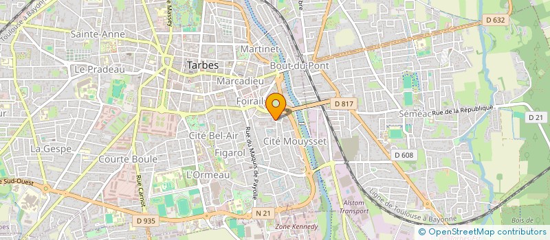 localisation de l'entreprise MONSIEUR ERIC FERNANDEZ  TARBES