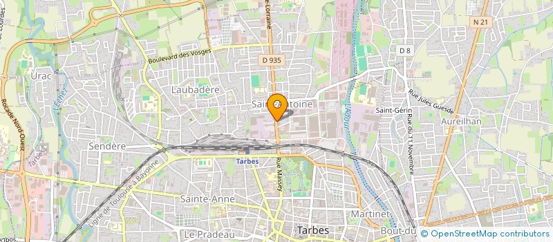 localisation de l'entreprise MONSIEUR ERIC FERRY à TARBES