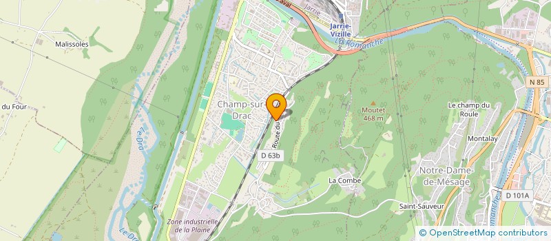 localisation de l'entreprise MONSIEUR ERIC FIAT  CHAMP-SUR-DRAC