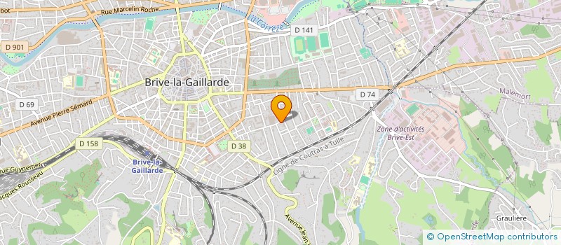 localisation de l'entreprise MONSIEUR ERIC FILHOL  BRIVE-LA-GAILLARDE