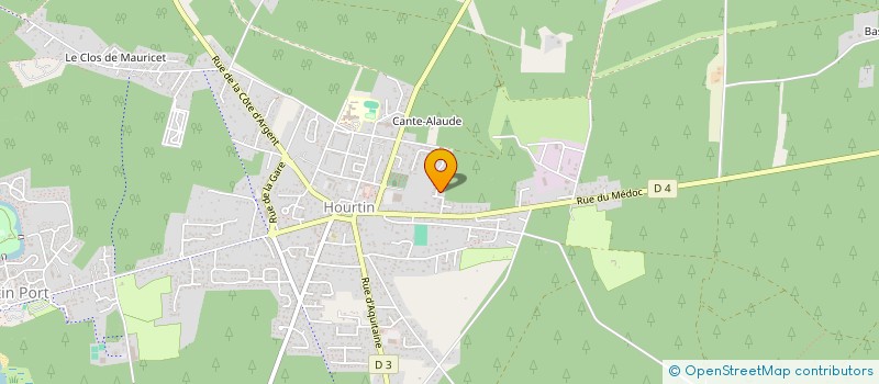 localisation de l'entreprise MONSIEUR ERIC FILLMORE  HOURTIN