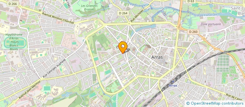 localisation de l'entreprise MONSIEUR ERIC FILLON à ARRAS