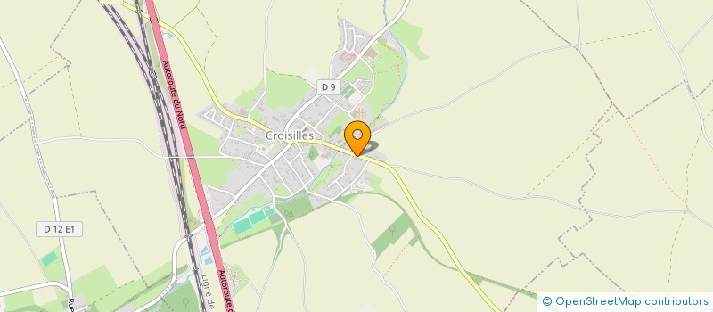localisation de l'entreprise MONSIEUR ERIC FLAMENT  CROISILLES