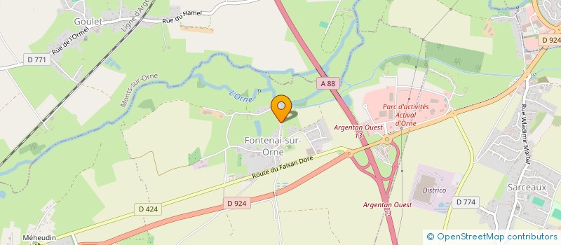 localisation de l'entreprise MONSIEUR ERIC FLEURY à ECOUCHE-LES-VALLEES