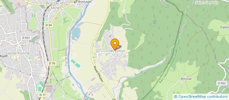 localisation de l'entreprise MONSIEUR ERIC FLORENTIN  VEZEZOUX
