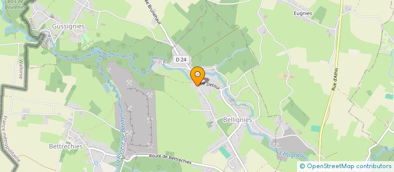 localisation de l'entreprise MONSIEUR ERIC FLORINS  BELLIGNIES