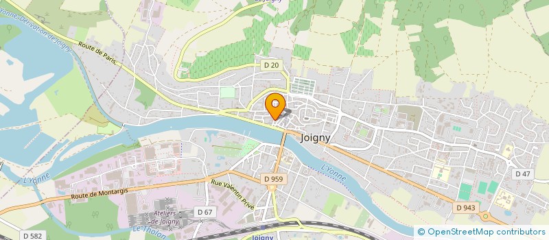 localisation de l'entreprise MONSIEUR ERIC FLORQUIN à JOIGNY