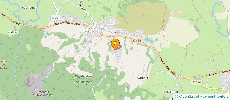 localisation de l'entreprise MONSIEUR ERIC FLUTET  BERTHOLENE