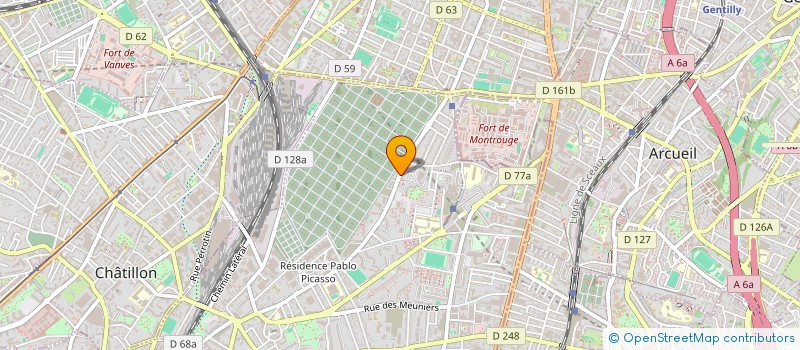 localisation de l'entreprise MONSIEUR ERIC FOKOU DZOKOU à BAGNEUX