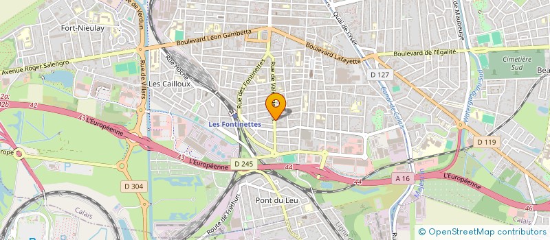 localisation de l'entreprise MONSIEUR ERIC FOLLET  CALAIS