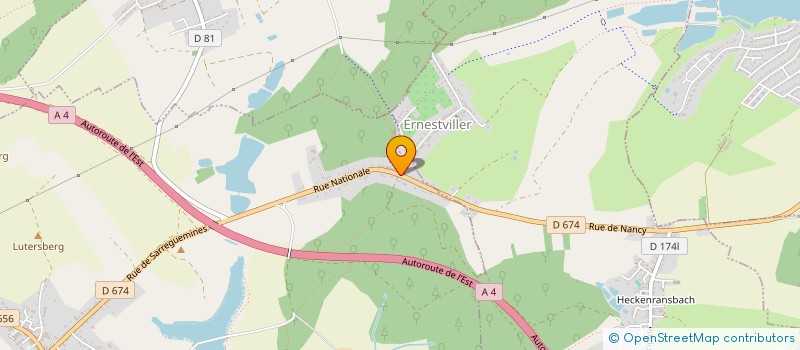 localisation de l'entreprise MONSIEUR ERIC FONDACCI  ERNESTVILLER