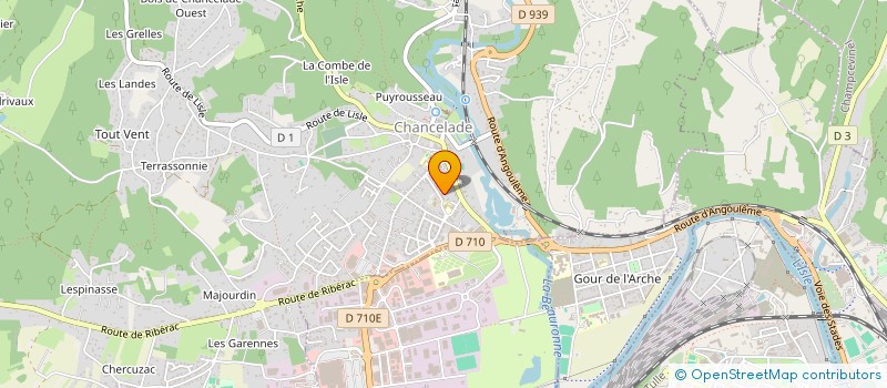 localisation de l'entreprise MONSIEUR ERIC FONPEYRINE  CHANCELADE