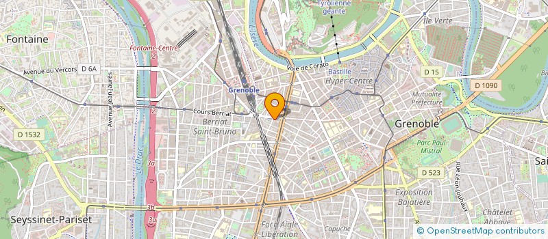 localisation de l'entreprise MONSIEUR ERIC FONTAINE à GRENOBLE