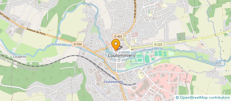 localisation de l'entreprise MONSIEUR ERIC FONTAINE à COULOMMIERS