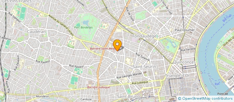 localisation de l'entreprise MONSIEUR ERIC FONTENEAU à BORDEAUX