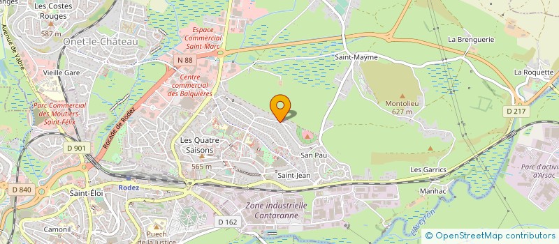 localisation de l'entreprise MONSIEUR ERIC FORESTIER à ONET-LE-CHATEAU