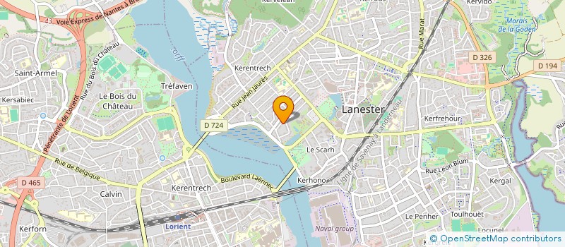 localisation de l'entreprise MONSIEUR ERIC FORICHEUR  LANESTER