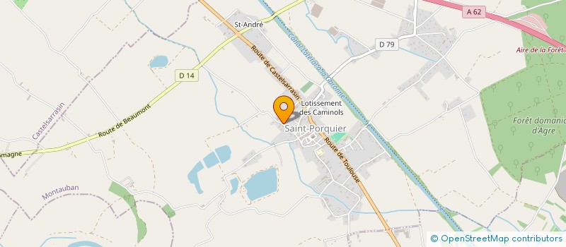 localisation de l'entreprise MONSIEUR ERIC FOSSEZ  SAINT-PORQUIER