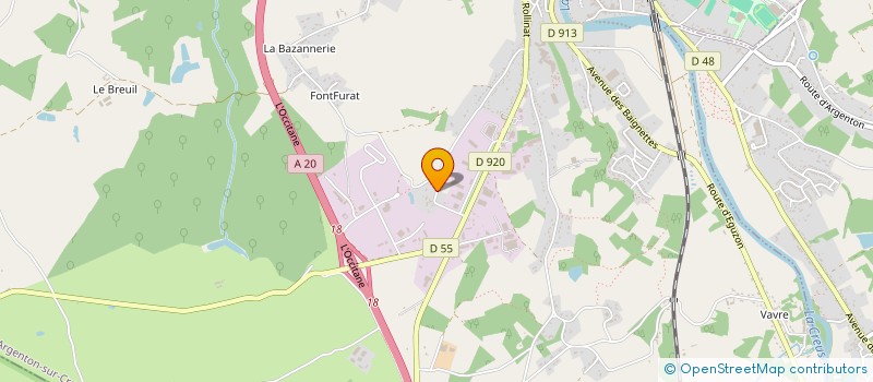 localisation de l'entreprise MONSIEUR ERIC FOUCHET à ARGENTON-SUR-CREUSE