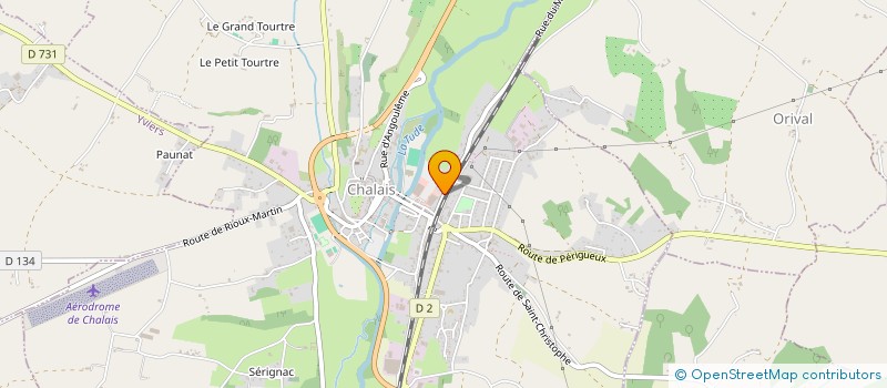 localisation de l'entreprise MONSIEUR ERIC FOUGEYROLLAS à CHALAIS